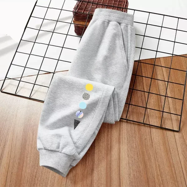2024 Pantaloni moda per bambini Pantaloni lunghi in cotone autunnale Ragazzi Ragazza Marchio di abbigliamento Pantaloni sportivi da esterno per la scuola 3