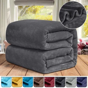 WASART Coperta invernale in soffice pile di velluto, coperta extra large per divano, coperta sfocata in pelliccia sintetica, lenzuolo spesso in microfibra 1