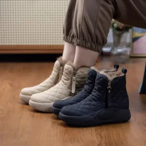 Stivali da neve Fondo spesso Catena laterale Stivali da neve comodi e caldi per le donne Moda femminile Botas Mujer 2024 1