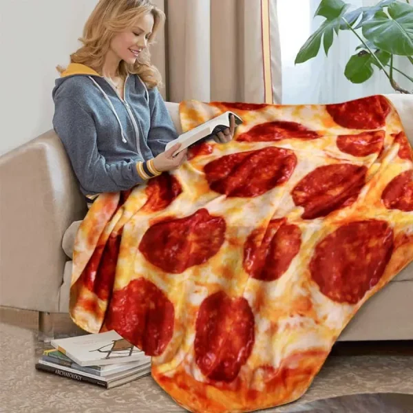 Calda coperta per pizza tortilla in pile corallo messicano rotondo divano in lana lavash plaid invernale soffice peluche grandi coperte 2