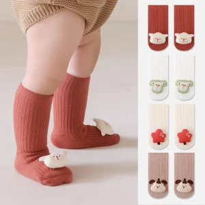 Calzini da pavimento per neonati Calzini antiscivolo per bambini con design a cartoni animati Calzini anti-impugnatura Calzini per bambini Calzini per bambini 1