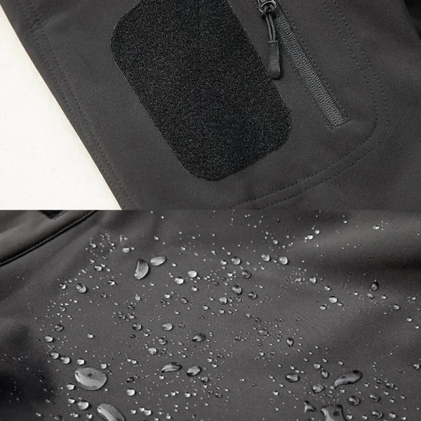 Giacche cargo impermeabili Softshell invernali da uomo Cappotto con cappuccio da uomo Combattimento Pesca Escursionismo Campeggio Arrampicata Sci Caccia all'aperto 3