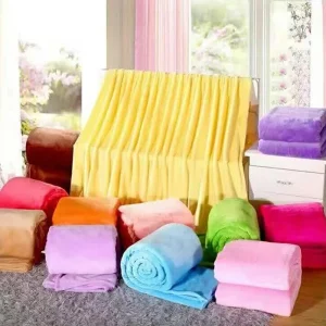 Coperte di flanella in pile di corallo per letti Solido Blu Rosa Morbido caldo Copridivano sottile Copridivano Coperta scozzese in pelliccia sintetica 1