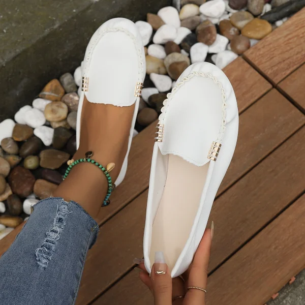 Scarpe da donna Slip On Mocassini per ballerine Mocassini da donna Sneakers casual Zapatos Mujer Scarpe basse per donna Scarpe casual 6