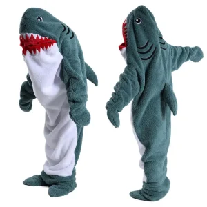 Green Shark Animal Cartoon tute con cappuccio tutina adulti indumenti da notte da donna coperte TV pigiama Femal Kigurumi Nightwear 1