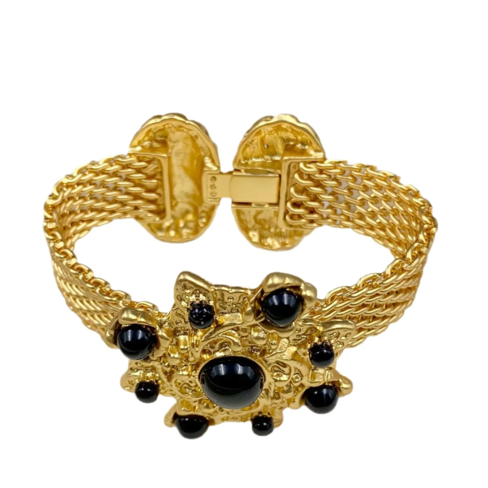 Nuovo braccialetto vintage in vetro rosso elegante del 2025, gioielli di moda di lusso leggeri per le donne 4