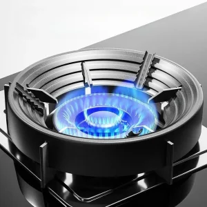 Protezione antivento da campeggio Anello concentratore di calore in acciaio smaltato Staffa antivento per fornello a gas Efficienza Attrezzatura da campeggio per picnic all'aperto 1