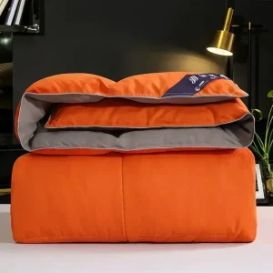 Piumino invernale in piuma d'oca bianca/anatra di alta qualità, piumino invernale, con fodera in cotone, spessa, doppia, completa, Queen, king size 1