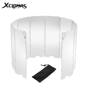 8/9/10/12/14/16 Piastre Stufa A Gas Vento Shield Campeggio Esterna Picnic Cucina Bruciatore Antivento Schermo In Lega di Alluminio Vento schermo 1