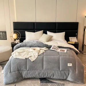 Nuovo addensare latte in pile coperta invernale calda agnello artificiale cashmere coperte ponderate per letto morbido calore trapunta piumino nucleo 1