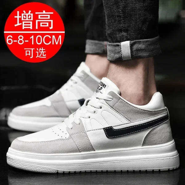 2025 Scarpe da ascensore da uomo scarpe da ginnastica rialzate da uomo 6 cm 8 cm scarpe traspiranti con altezza maggiorata per scarpe sportive da uomo 2