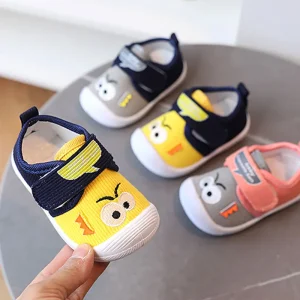 Con suono Scarpe per bambini Primavera Autunno Scarpe per capispalla per neonati Primi camminatori per neonati Scarpe per bambina per bambino Rosa, Grigio 1