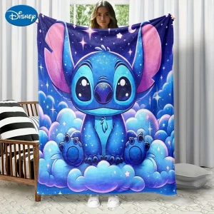 1 coperta Disney Stitch per una coperta accogliente e multifunzionale adatta per la casa, l'aperto, i viaggi, il campeggio, la coperta per il pisolino. 1