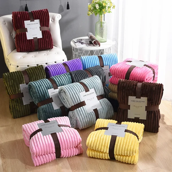 Morbide coperte scozzesi Coperta calda in pile di corallo Copridivano Copriletto sul letto per coperte calde invernali per animali domestici per bambini adulti 2