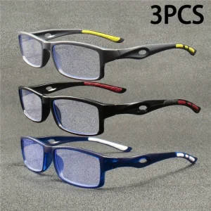 3 pezzi nuovi occhiali da lettura anti luce blu per uomo donna sport tempo libero moda occhiali da lettura retrò 1