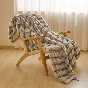Class A rabbit fleece blanket quilt winter thickened milk fleece office nap sofa blanket comfortable, can be covered at any time 1