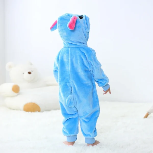 Neonato pagliaccetto infantile vestiti a maniche lunghe Kigurumi carino punto animale cartone animato tuta ragazze ragazzi pigiama costume di Halloween 3