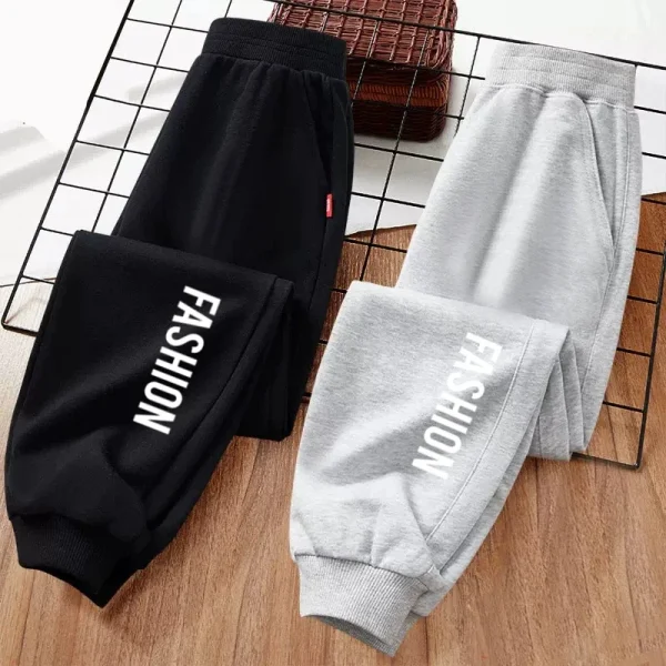 2024 Pantaloni moda per bambini Pantaloni lunghi in cotone autunnale Ragazzi Ragazza Marchio di abbigliamento Pantaloni sportivi da esterno per la scuola 1