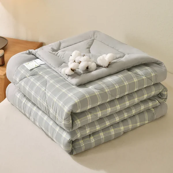 Piumino delicato sulla pelle Piumino estivo Trapunta stile scozzese Copriletto morbido Coperta singola/doppia/queen size (senza federa) 6