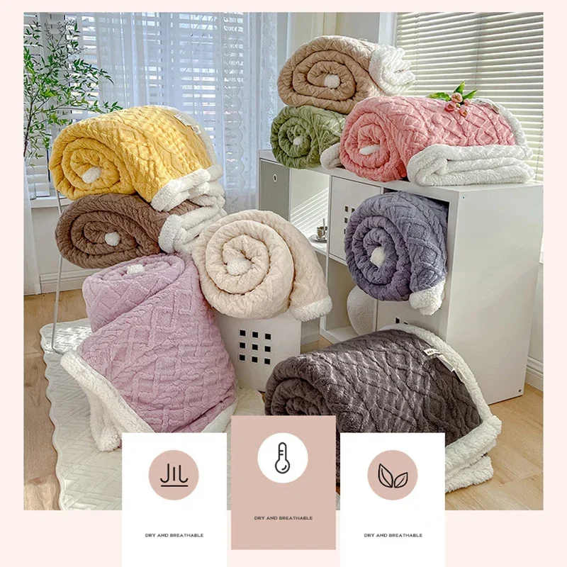 Coperta in pile reversibile Extra lunga Fuzzy accogliente per divano letto divano campeggio e viaggio caldo leggero soffice morbido peluche 2