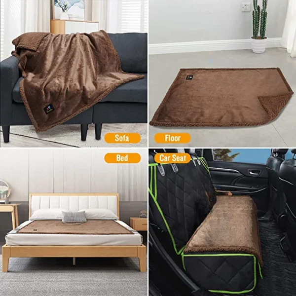 Coperta romantica per coppia Coperta invernale calda e accogliente, coperta shaggy, coperta king size ispessita, coperta 100% impermeabile e resistente alle macchie 5