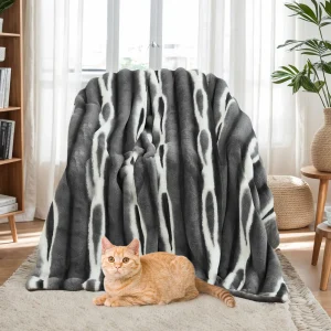 Coperte in pelliccia sintetica per letti Doppi strati Morbido e caldo visone Coperte calde super pesanti di lusso Coperte in finta pelliccia di volpe 1