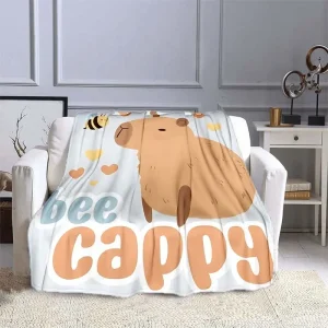 10 taglie Cartoon Capybara Pattern coperta Warm Soft Fluffy Kids and Adult Sofa Bed Throw coperta Outdoor Travel Camping Sheet
