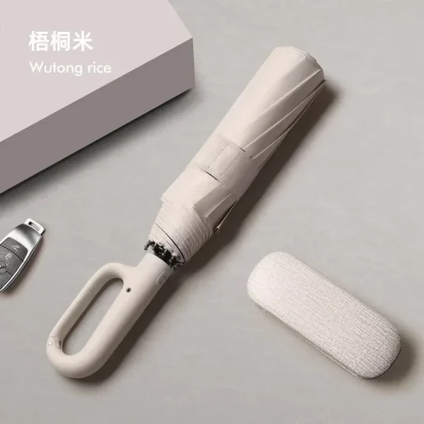 Ombrello Xiaomi Mijia Extra Large rinforzato resistente alla pioggia Ombrello completamente automatico con fibbia ad anello a doppio scopo resistente ai raggi UV Caldo 5