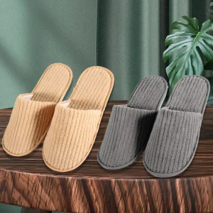 Pantofole di spedizione gratuita scarpe per le donne pantofole in pile corallo tinta unita pantofole da viaggio per la casa dell'hotel pantofola per gli ospiti della famiglia antiscivolo 1