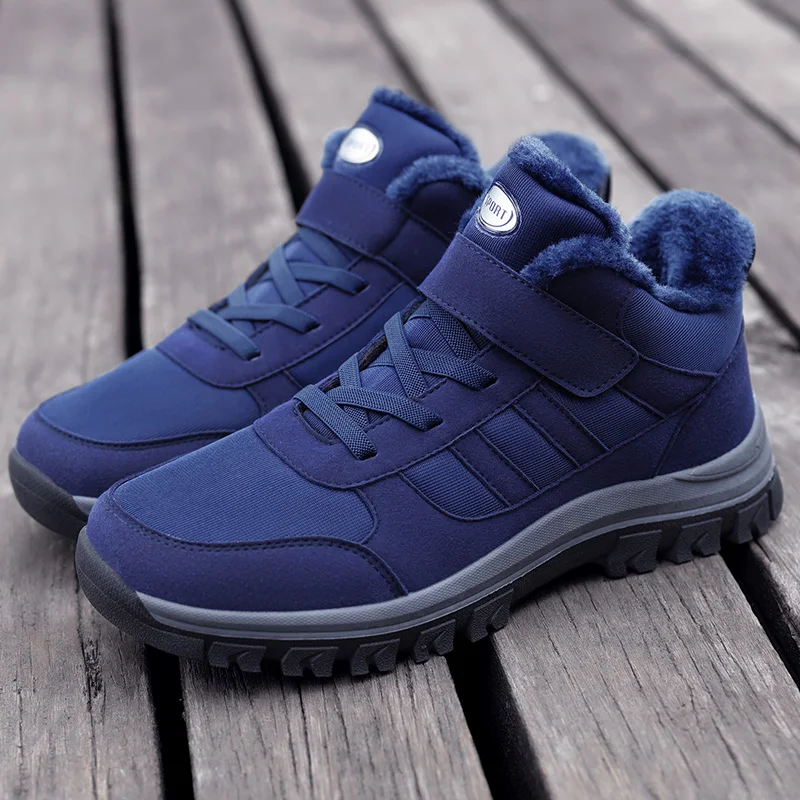 Stivali da neve da donna Caldi invernali Nuovo peluche Suola spessa Casual antiscivolo Comfort Scarpe da passeggio piatte per esterni unisex ammortizzanti 6