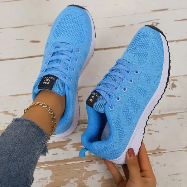 Scarpe basse casual da donna Scarpe sportive Scarpe da ginnastica traspiranti in mesh Scarpe da donna Scarpe da ginnastica femminili con plateau per donna Basket Tenis Feminino 2