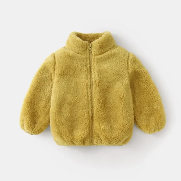 1 pz Ragazzi Ragazze Cappotto autunnale Bambini Giacca invernale in pile termico Cappotti per bambini Capispalla in velluto a doppia faccia Vestiti caldi per bambini 6