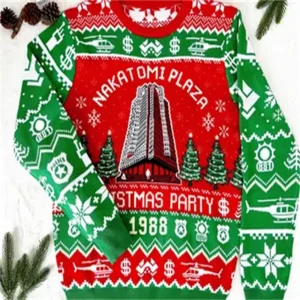 Zhongfu Plaza Christmas Party 1988 Brutto maglione Die Hard Christmas Brutto maglione Uomo Donna Bambini Maglione Felpa da uomo 1