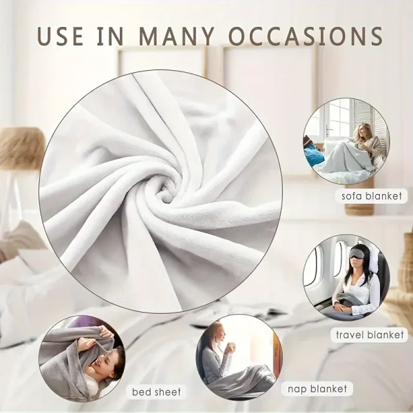 Coperta da tiro in flanella Coperta con stampa Coperta da pisolino super morbida e accogliente per divano letto Ufficio Viaggio Lavabile in lavatrice Regalo perfetto per la casa 6