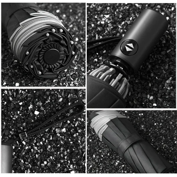 Ombrello automatico pieghevole UV portatile Xiaomi Ombrelli da sole alla moda resistenti al vento e alla pioggia Ombrello inverso Ombrello parasole 5