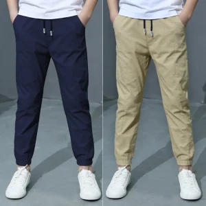 Estate Nuovi Ragazzi Ragazze Pantaloni Abbigliamento da bambino Pantaloni di cotone per bambini Pantaloni casual Pantaloni sottili per bambini 5-6 8 10 12 14 anni 1