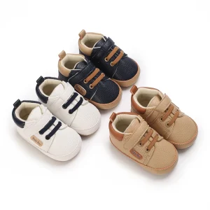 Scarpe da bambino Scarpe sportive casual Primavera e autunno Morbide suole in PU e TPR Antiscivolo Carino Confortevole di alta qualità 0-18M 1