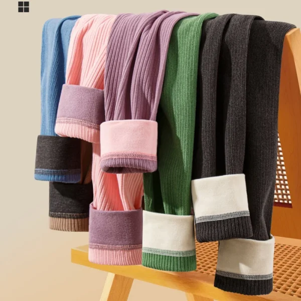 Mutande lunghe in velluto caldo autunno inverno per bambini Ragazzi Ragazze Mutande lunghe termiche casual per bambini Top sportivi scolastici 4