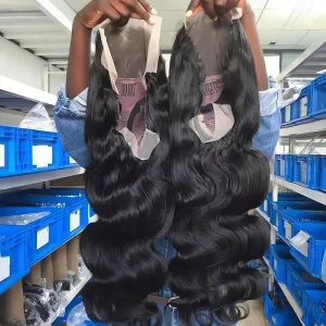 40 42 pollici parrucche dei capelli umani 13X6 Hd parrucca frontale del corpo del merletto onda profonda 360 piena del merletto 13X4 parrucche anteriori del merletto dei capelli umani per le donne 1