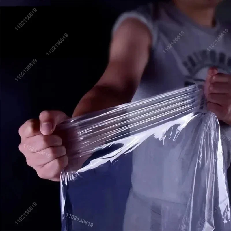 Addensare telone impermeabile trasparente da giardino antipioggia trasparente in poliestere, copertura per piante, tessuto isolante per capannone con occhielli 2