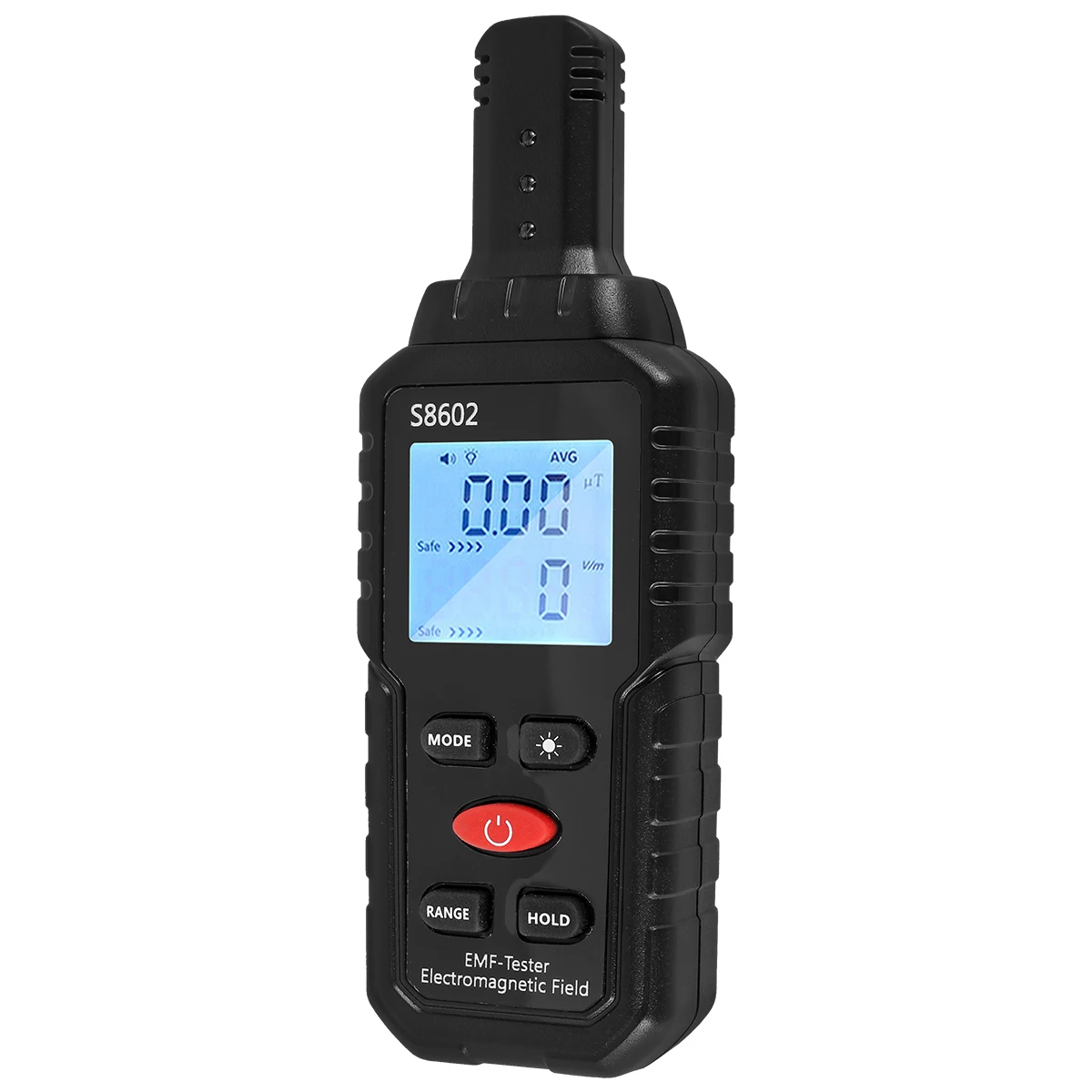 Rilevatore di radiazioni elettromagnetiche Lettore EMF portatile professionale 3 in 1 Misuratore EMF con allarme sonoro e luminoso LCD digitale per la casa 6