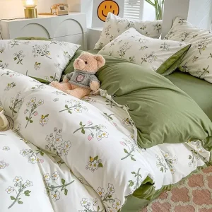 Set biancheria da letto Love Heart Set copripiumino Set copripiumino Lenzuolo per la casa Federa Morbida biancheria da letto senza imbottitura Twin Full Queen Size 1