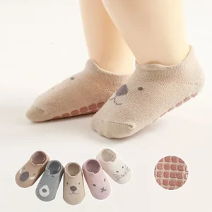 1 paio di calzini estivi newhbon calzini alla caviglia simpatico cartone animato per neonato ragazza Silicone antiscivolo pavimento bambino calzino Kawaii vestiti di cotone 1