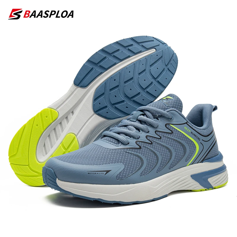 Baasploa Scarpe da corsa da uomo 2025 Casual Scarpe da ginnastica traspiranti in mesh leggero Scarpe sportive da uomo resistenti all'usura antiscivolo per esterni 2