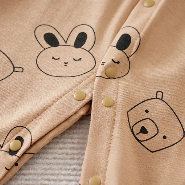 Baby Boys Girls Outfit Infant Cartoon Bear Clothes Toddler tutina Costume pagliaccetto tuta 0-18 mesi manica lunga neonato Trendy 5
