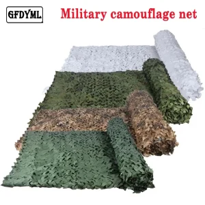 Rete mimetica militare da caccia rete mimetica giardino gazebo rete tenda per auto bianco verde nero giungla deserto colore 1