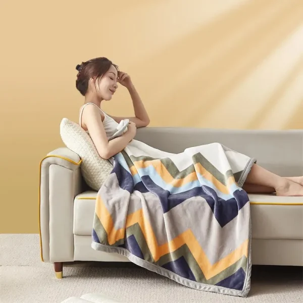 Coperta di flanella Extra morbida coperta per aria condizionata addensata 5