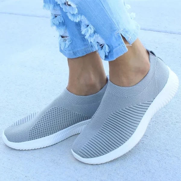 Scarpe basse da donna slip on bianche Scarpe da ginnastica bianche leggere da donna Estate Autunno Chaussures casual Scarpe basse da basket Femme 3