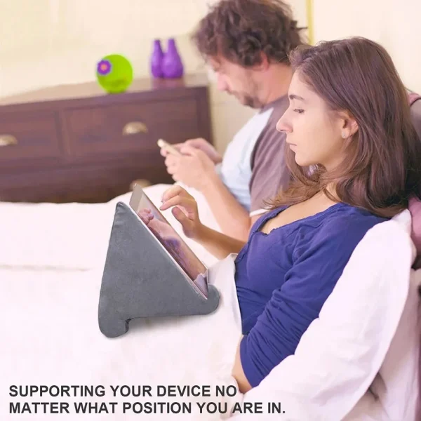 Xnyocn Supporto per tablet Supporto per cuscino in spugna multifunzione per iPad Samsung Huawei Supporto per lettura linguetta Supporto per staffa per montaggio su letto Libro 3