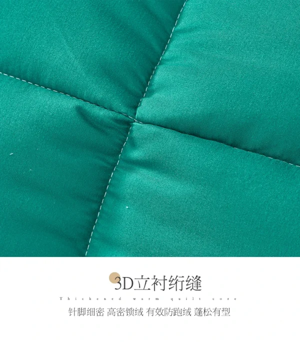 Soffice piumino trapuntato Piumino d'oca verde e grigio Piumino leggero caldo inverno/autunno/primavera Coperta spessa completa Codice trapunta 6